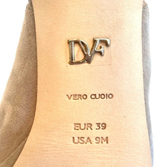 Diane Von Furstenberg Lyon Slingback Suede Sandal - Picture 9 of 16